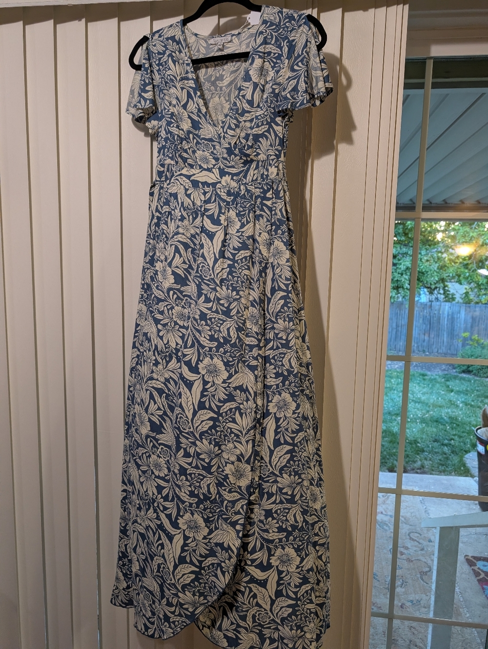 Patrons of Piece Floral Faux Wrap Maxi Dress